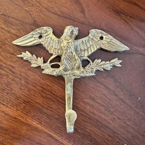 Vintage Harvin brass eagle hook